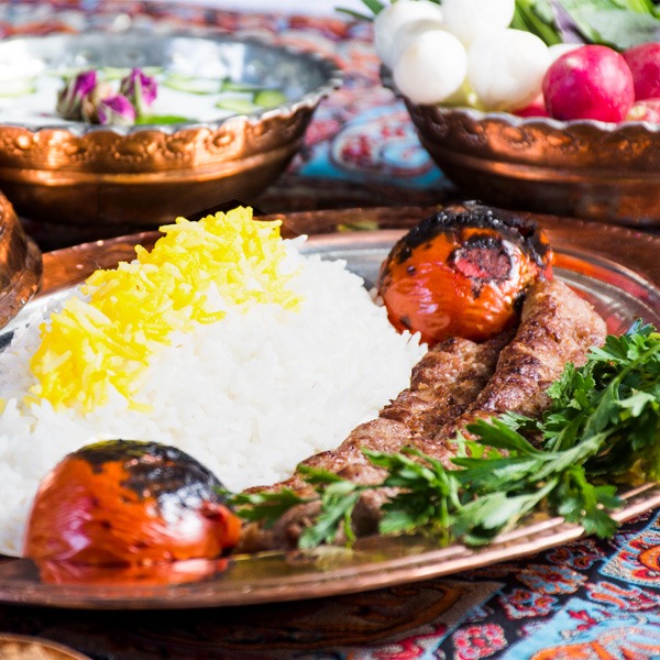 چلو کباب کوبیده